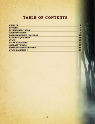 Ancestral Anthologies Vol. 2: Fox & Fae, Kitsune and Sylphs (5e) screenshot