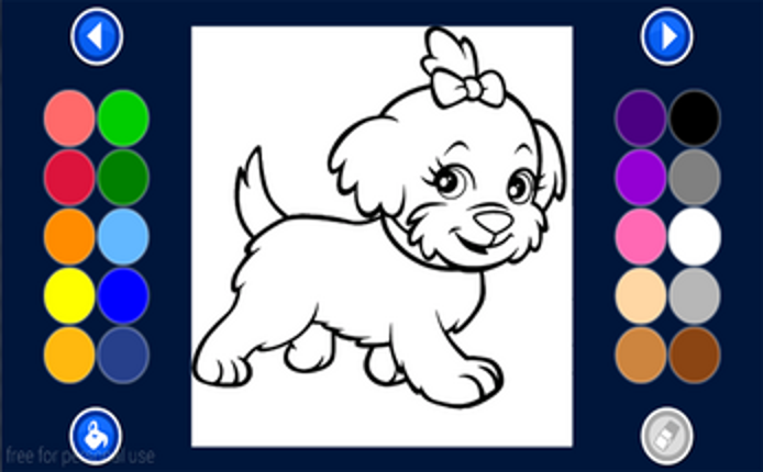Girls Coloring Book Image