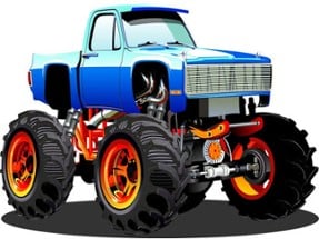 Monster Truck Puzzle Image