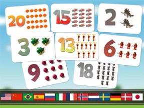 Numbers game 1 to 20 flashcards Image