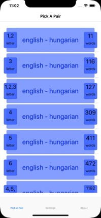 PickAPair Hungarian - English screenshot