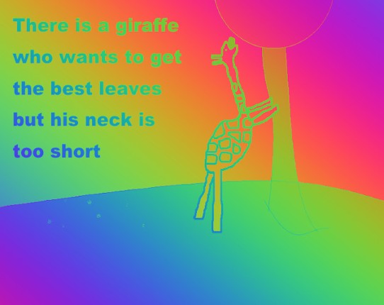 There Is A Giraffe Who Wants The Best Leaves But Its Neck Is Too Short Image