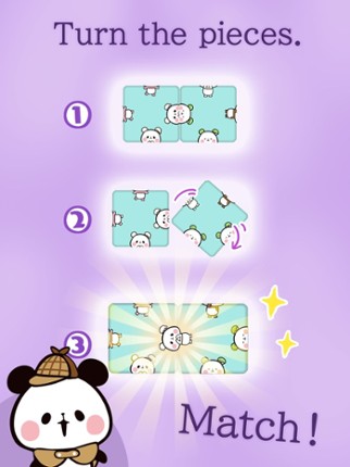 Turn-piece Puzzle: Mochi Panda Image