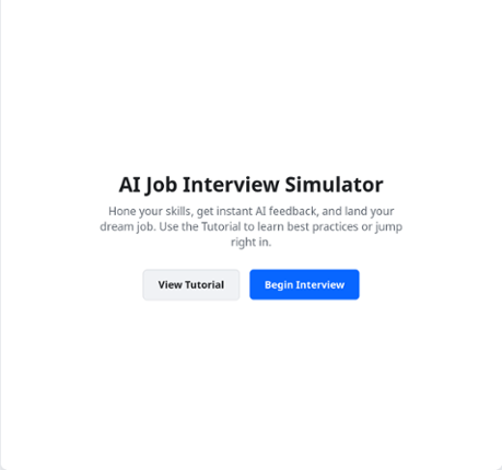 AI Job Interview Simulator Image