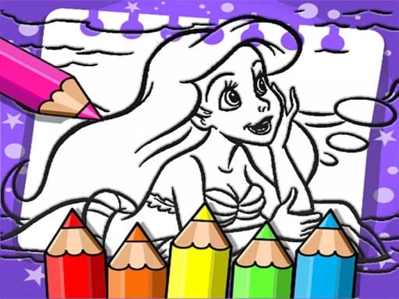 Ariel The Mermaid Coloring Book Image