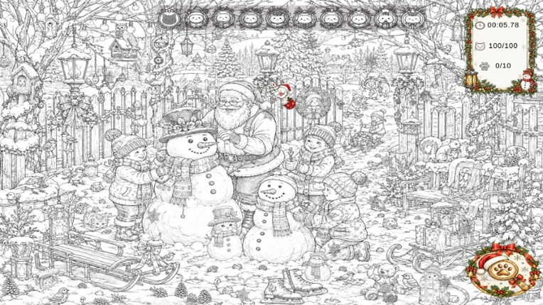 Christmas Mystery: 100 Hidden Cats screenshot