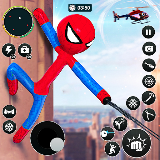 Games like Flying Stickman Rope Hero Game