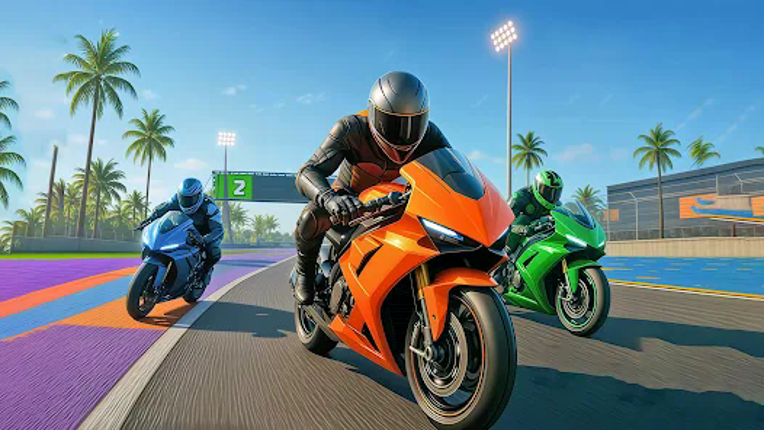 Highway Bike Rider 3D Image