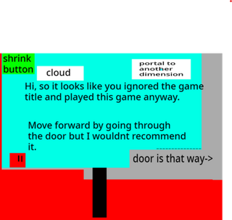 Platformer but the game hates you screenshot