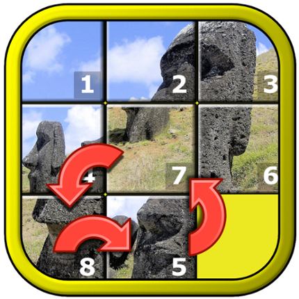 Kids Slide Puzzle World mystic squares 15 game Image
