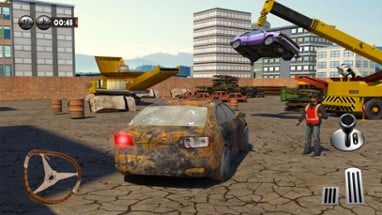 Monster Car Crusher Crane: Garbage Truck Simulator Image