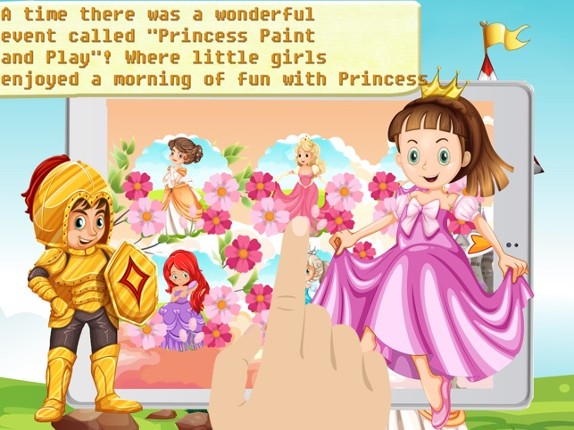 Princess Color Page 2 - Paint magic coloring book Image