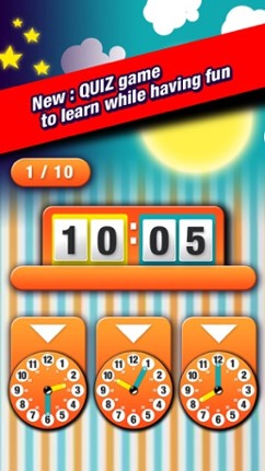 Telling Time for Kids - Game to Learn to Tell Time easily screenshot