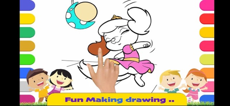Coloring Finger Painting Games screenshot