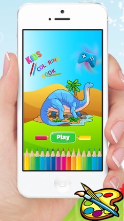 Dinosaur Coloring Book HD - Paint Colorful Dinos for Kids screenshot