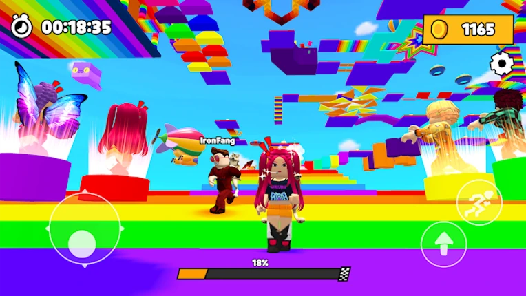 Rainbow Race: Obby Dash Image
