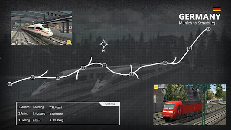 Euro Train Simulator 2: Game screenshot