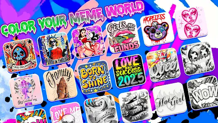 Meme Color Pro:Color by Number screenshot