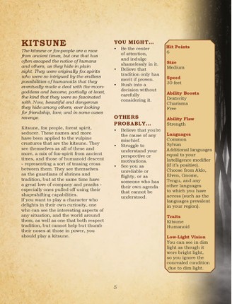 Ancestral Anthologies Vol. 2: Fox & Fae, Kitsune and Sylphs (5e) screenshot