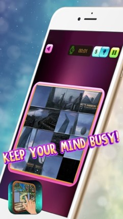 Magic Slide Photo Puzzle – Challenge Kids to Move & Match Tiles and Un-block The Picture.s screenshot