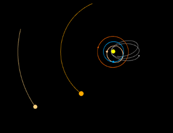 Symulacja grawitacji obiektów kosmicznych Image