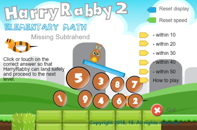 HarryRabby2 Missing Subtrahends Full Version Game Cover