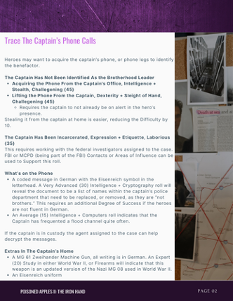 Poisoned Apples, Part II: The Iron Hand - A Metahumans Rising Adventure Image