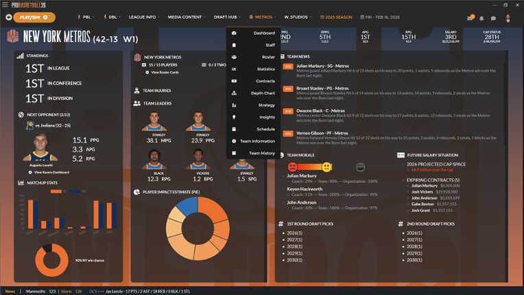 Draft Day Sports: Pro Basketball 2026 screenshot