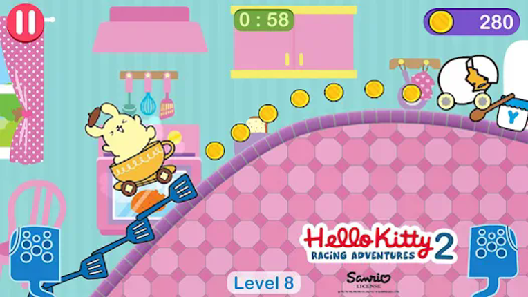 Hello Kitty games - car game screenshot