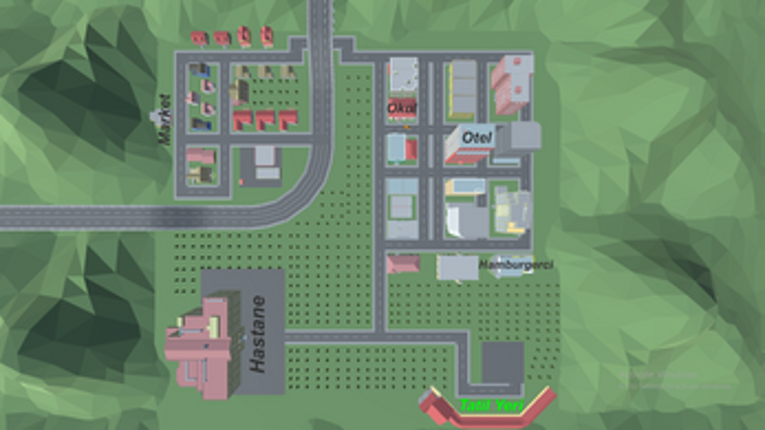 LowPolyTaxiSim Image