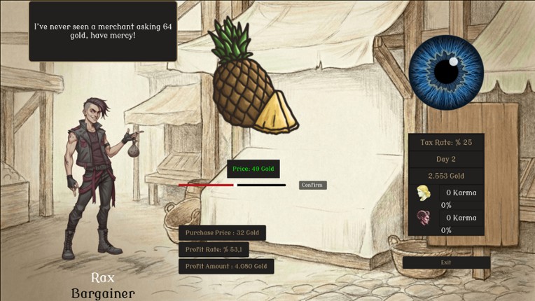 The Fruit Merchant's Diary screenshot