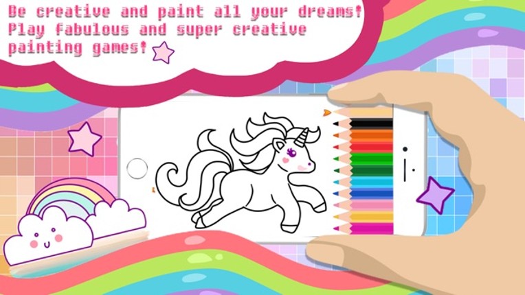 Magic Pegasus Coloring Book - Create a character screenshot