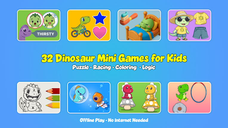 Dino puzzle & games for kids screenshot