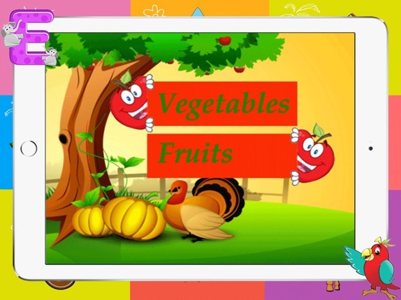 Match Vocabulary English Kids Free Learn Vegetable and Fruit screenshot