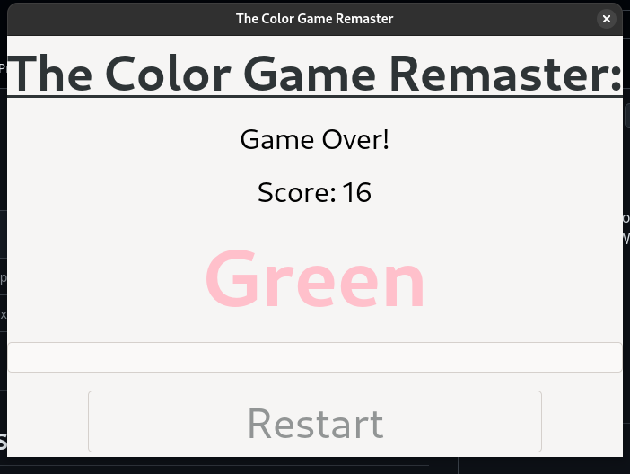 Games like The Color Game Remaster: