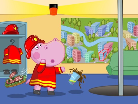 Adventure Hippo: Fire patrol Image