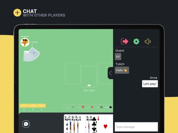 Card game 1000 online offline screenshot