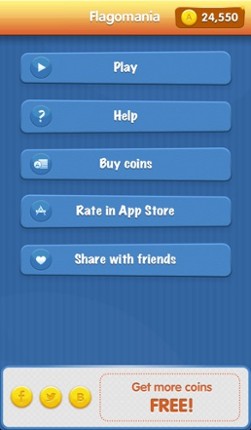 Flagomania - fascinating game with flags and their countries. Flags of countries from all around the world in the one application screenshot