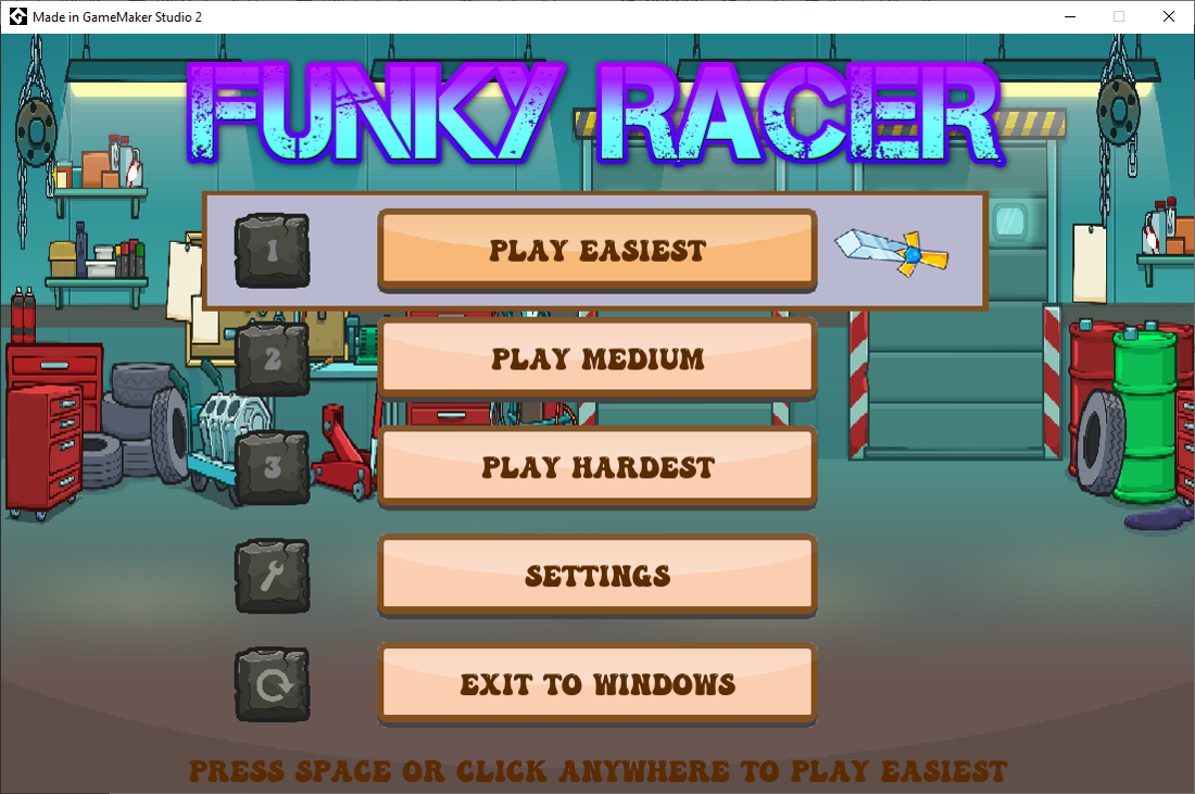 Games like Funky Racing  - Accessible Game - One Button Simple Control System