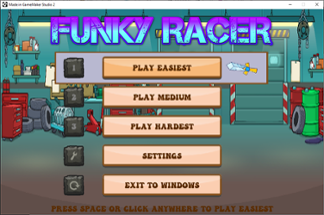 Funky Racing  - Accessible Game - One Button Simple Control System Image