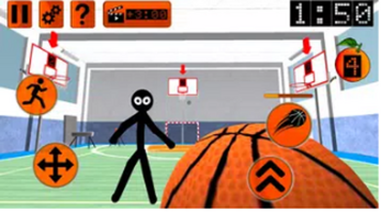 Stickman Neighbor. Basketball Basics Teacher 3D screenshot