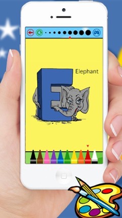 ABC Animals coloring book for kindergarten kids and toddlers screenshot