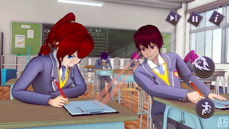 Anime High School Boy Life 3D Image