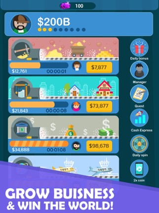 Idle Billionaire - Money Rain Image