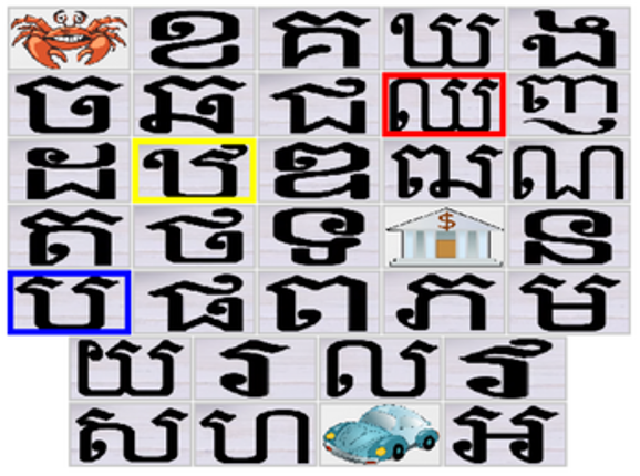 Khmer Alphabet Game Image