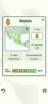 States of Mexico Quiz screenshot
