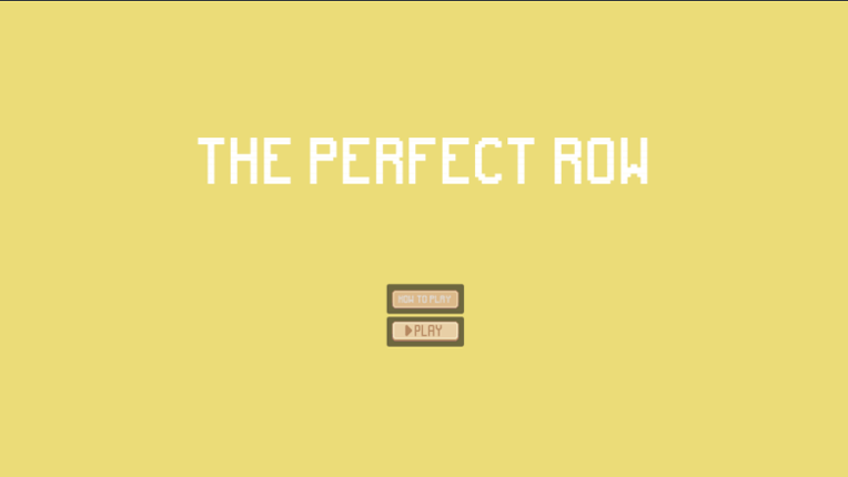 The Perfect Row Image