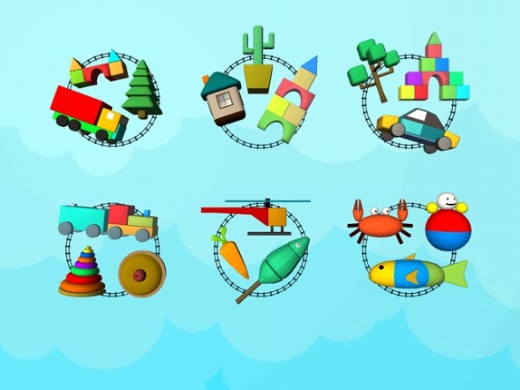 3D Baby Blocks Train games IXL screenshot
