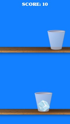 Ice Cube Jump - one tap endless hyper casual game - jump from one glass to another Image