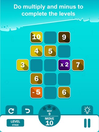 Merge 10-logical number puzzle screenshot